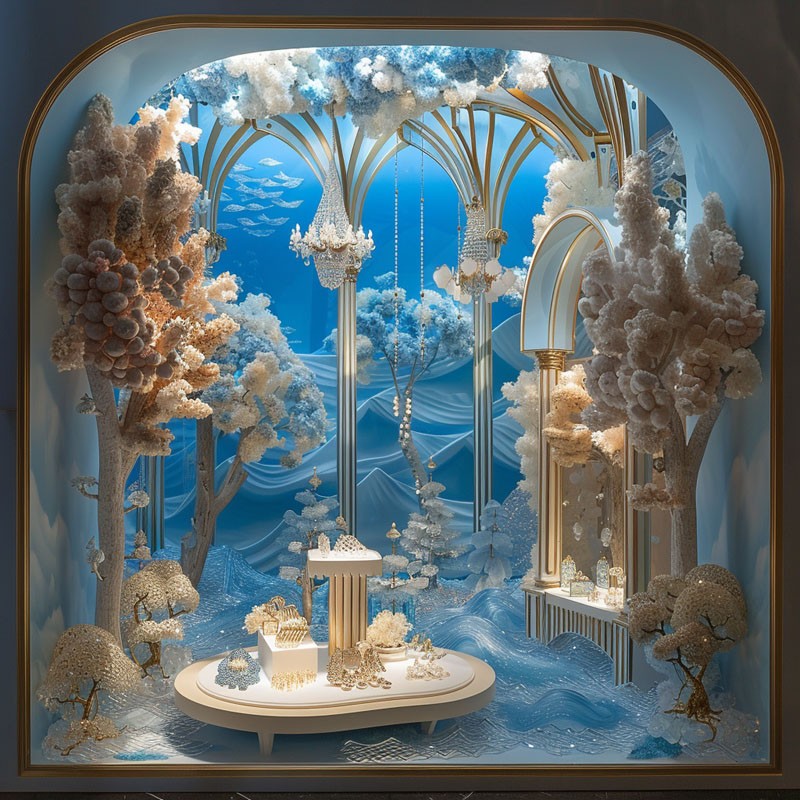 ¿Cuál es la relación entre el tiempo de producción y la calidad de los mostradores de joyería?